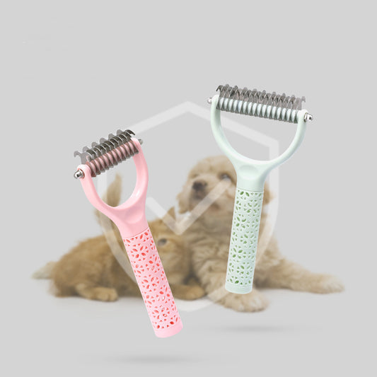 Open Knot Comb Dog Hair Comb To Remove The Floating Hair Cat Combing Magic Double-Sided Pet Comb